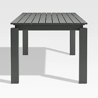 Walker 96"-144" Dark Grey Extendable Outdoor Dining Table