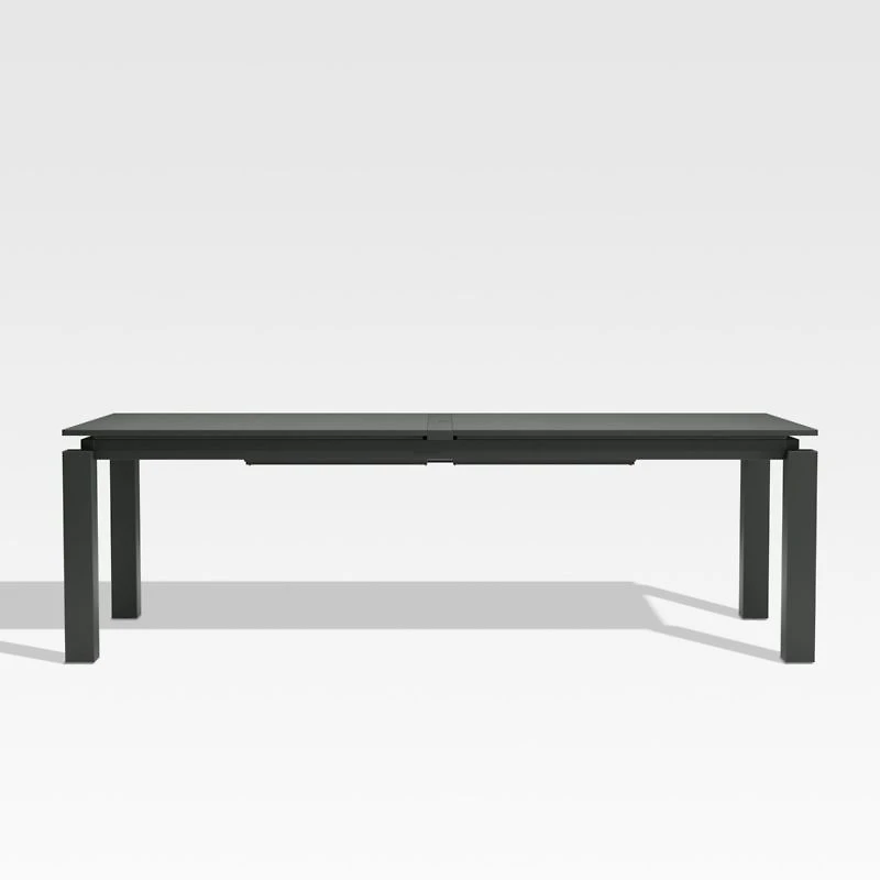 Walker 96"-144" Dark Grey Extendable Outdoor Dining Table