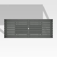 Walker 96"-144" Dark Grey Extendable Outdoor Dining Table
