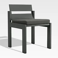 Walker Metal Outdoor Dining Chair with Cast Charcoal Grey Sunbrella ® Cushions
