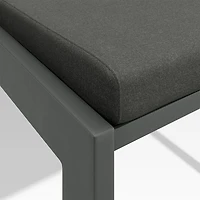 Walker Metal Outdoor Dining Chair with Cast Charcoal Grey Sunbrella ® Cushions