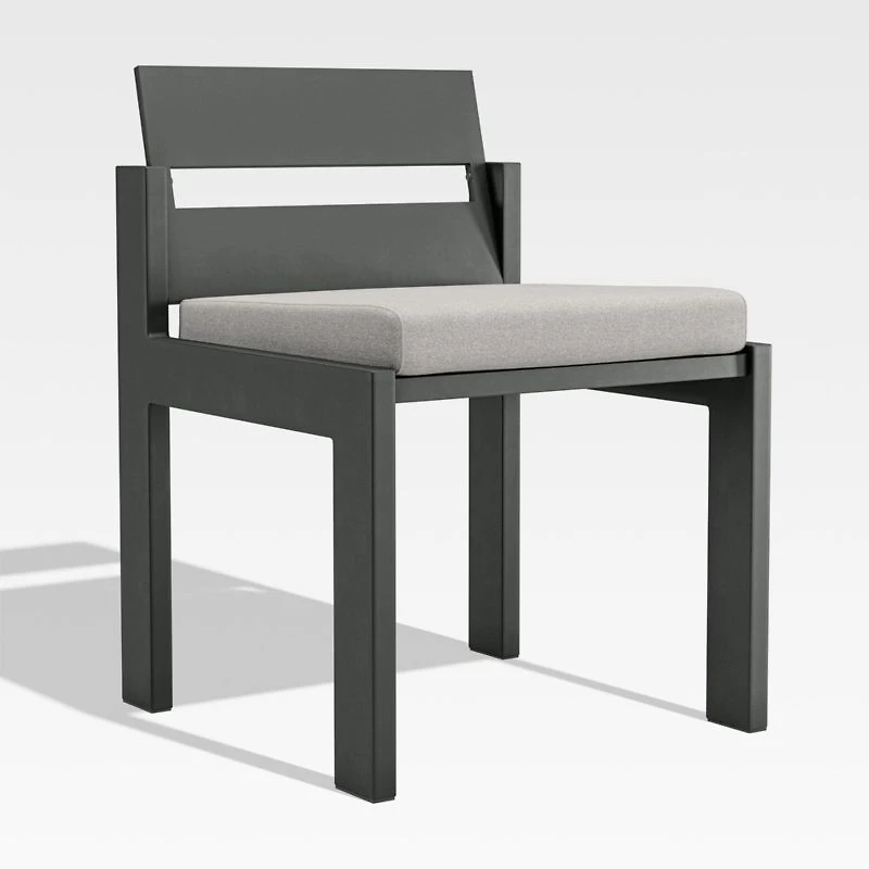 Walker Cast Silver Sunbrella ® Outdoor Dining Side Chair Cushion