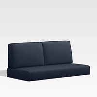 Walker Canvas Navy Blue Sunbrella ® Outdoor Loveseat Cushion