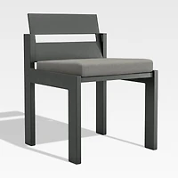 Walker Metal Outdoor Dining Chair with Canvas Charcoal Sunbrella ® Cushions