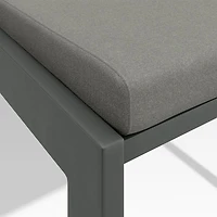 Walker Metal Outdoor Dining Chair with Canvas Charcoal Sunbrella ® Cushions