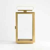 Walker Brass Finish Metal Outdoor Lantern 17.75"