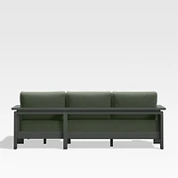 Walker 2-Piece Right Arm Chaise Metal Outdoor Sectional with Cast Sage Green Sunbrella ® Cushionsl