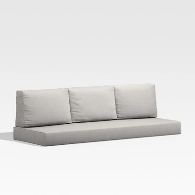 Walker Cast Silver Sunbrella ® Outdoor Sofa Cushion