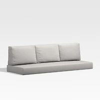 Walker Cast Silver Sunbrella ® Outdoor Sofa Cushion