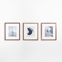 3-Piece Walnut Wood 11x14 Gallery Wall Frame Set