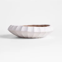 Warren White Stoneware Decorative Centerpiece Bowl 13"