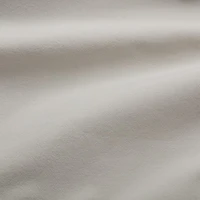 Organic Cotton Grey Eyelash Fringe Full/Queen Duvet Cover