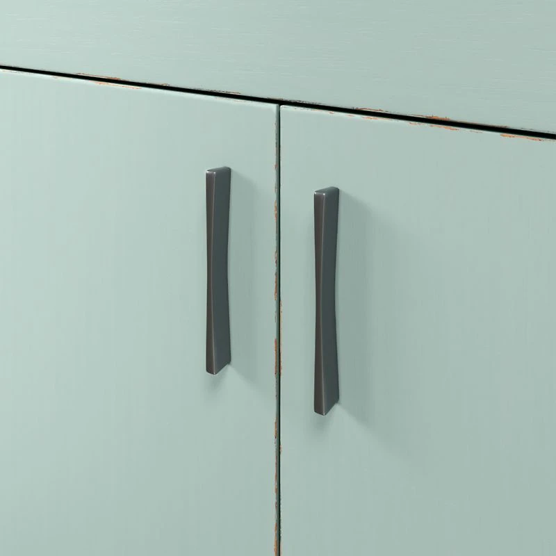 Waterfall Blue-Grey Storage Cabinet