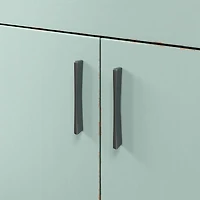 Waterfall Blue-Grey Storage Cabinet
