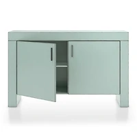 Waterfall Blue-Grey Storage Cabinet