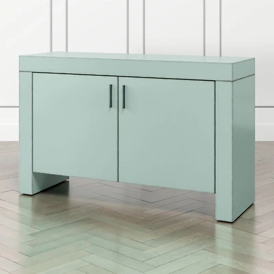 Waterfall Blue-Grey Storage Cabinet