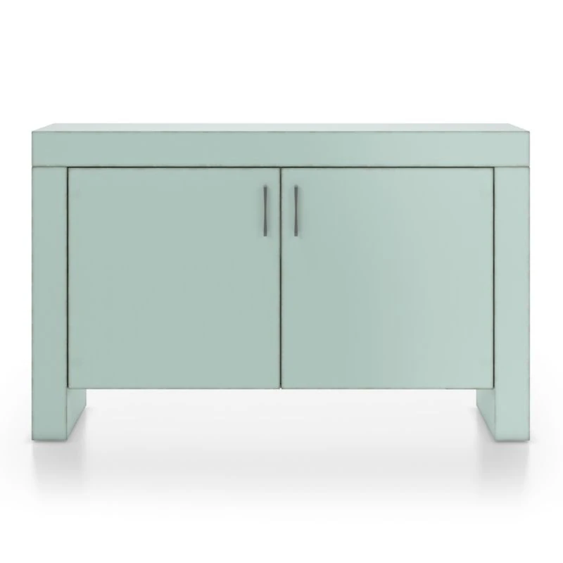 Waterfall Blue-Grey Storage Cabinet