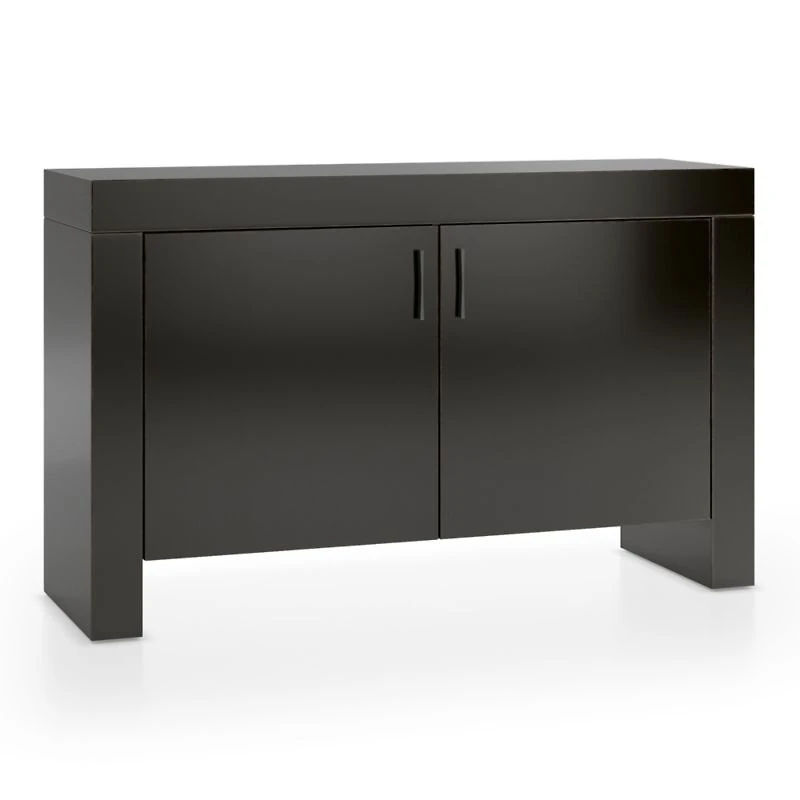 Waterfall Bruno Black Storage Cabinet