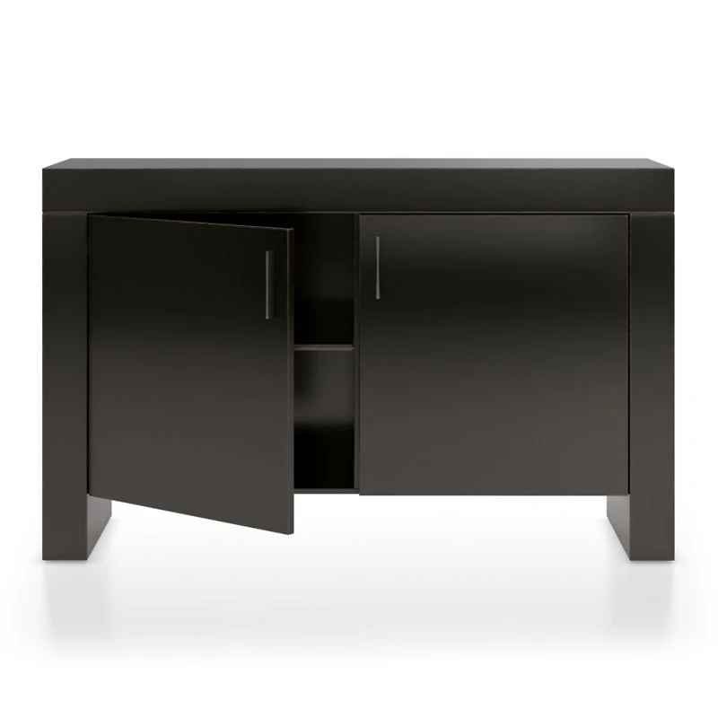 Waterfall Bruno Black Storage Cabinet