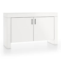 Waterfall White Storage Cabinet