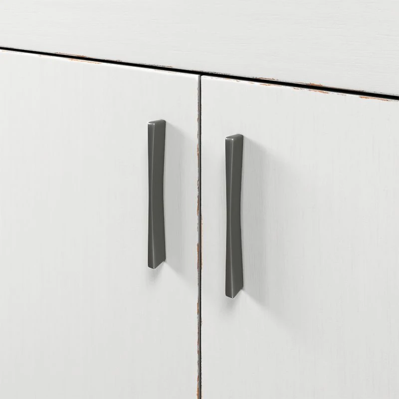 Waterfall White Storage Cabinet