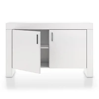 Waterfall White Storage Cabinet