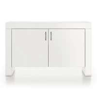 Waterfall White Storage Cabinet