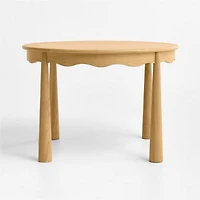 Waveland Natural Oak Wood Round Kids Play Table