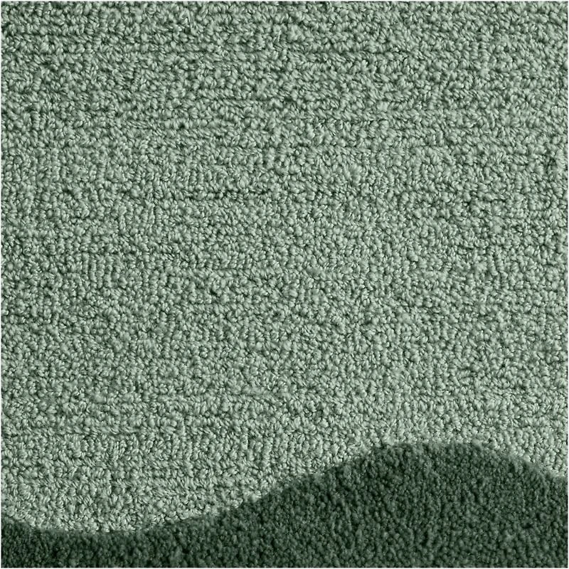 Wavy Border Muted Blue Kids Performance Area Rug 8'x10'
