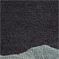 Wavy Border Midnight Navy Blue Kids Performance Area Rug 8'x10'