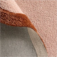 Wavy Border Pink Tint Kids Performance Area Rug 8'x10'