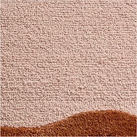 Wavy Border Pink Tint Kids Performance Area Rug 8'x10'