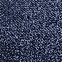 Weekend Deep Indigo Blue Organic Cotton 23"x23" Throw Pillow with Feather Insert