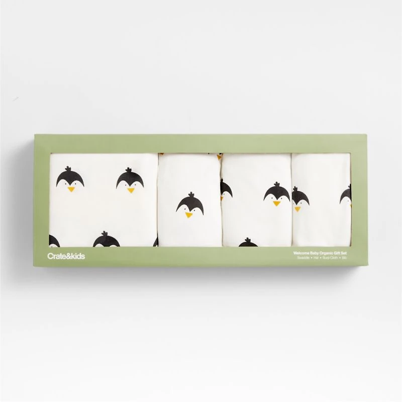 Welcome Penguin Organic Baby Gift Set