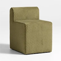 Wellie Moss Green Slipcovered Vanity Kids Chair