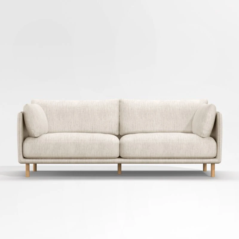 Wells Sofa with Natural Leg Finish