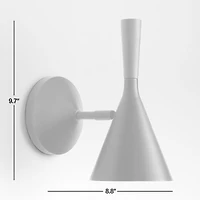 Weston Black Mid-Century Modern Wall Sconce Light