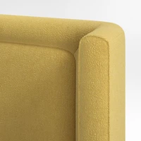 Weston Tuscan Yellow Boucle Upholstered Kids Twin Bed