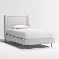 Weston Grey Upholstered Kids Full Bed