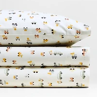Stay Cool Wheely Cool Organic Cotton Kids Twin Sheet Set