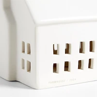 White Ceramic Holiday Farmhouse