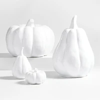 Small White Ceramic Pumpkin