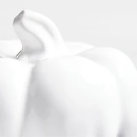 Small White Ceramic Pumpkin