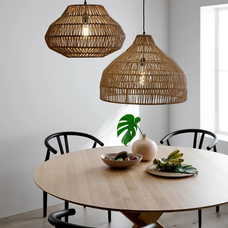 Cabo Small Woven Pendant Light 18"