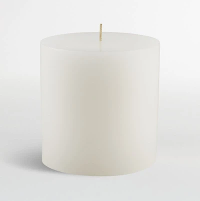White Pillar Candle 4"x4"