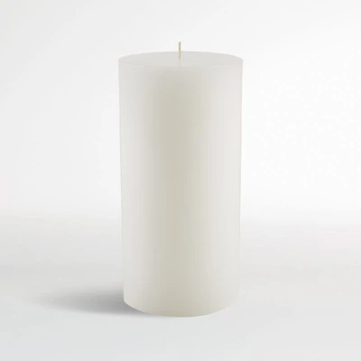 White Pillar Candle 4"x8"
