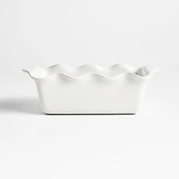 White Ruffle Loaf Pan