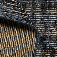 Whistler Viscose and Jute Blend Handwoven Blue Area Rug 12'x15'