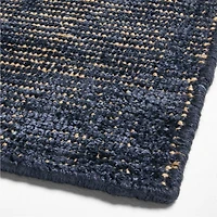 Whistler Viscose and Jute Blend Handwoven Blue Area Rug 12'x15'