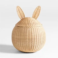 Wicker Bunny Floor Storage Basket